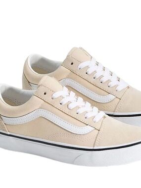 Vans Low Top Old Skool Sneakers - Pale cream brûlée& White! New in box! 11